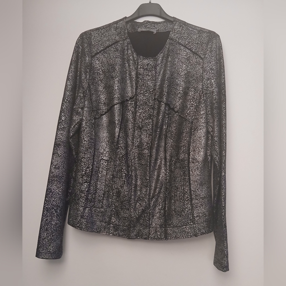 TUZZI  Black and Silver Women's Jacket.Size 10